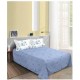 Set Lenjerie Eleganta pentru pat dublu din Bumbac Finet compus din 8 piese, Cearceaf de pat 220x240cm, SNH37