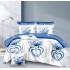 Set Lenjerie Eleganta pentru pat dublu din Bumbac Finet compus din 8 piese, Cearceaf de pat 220x240cm, SNH42