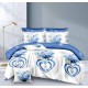 Set Lenjerie Eleganta pentru pat dublu din Bumbac Finet compus din 8 piese, Cearceaf de pat 220x240cm, SNH42