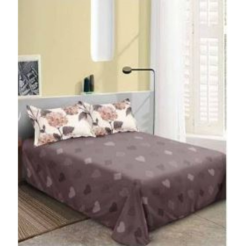Set Lenjerie Eleganta pentru pat dublu din Bumbac Finet compus din 8 piese, Cearceaf de pat 220x240cm, SNH45