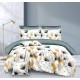 Set Lenjerie Eleganta pentru pat dublu din Bumbac Finet compus din 8 piese, Cearceaf de pat 220x240cm, SNH46