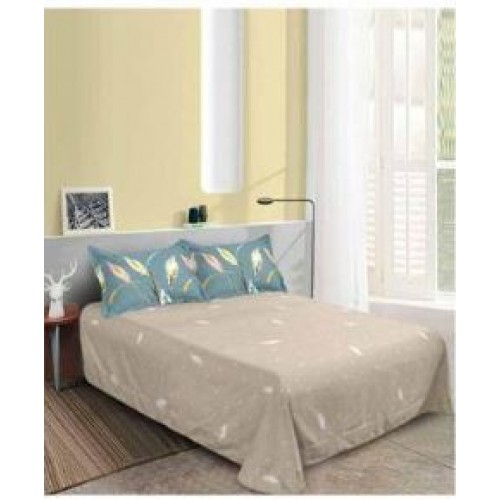 Set Lenjerie Eleganta pentru pat dublu din Bumbac Finet compus din 8 piese, Cearceaf de pat 220x240cm, SNH51