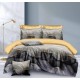 Set Lenjerie Eleganta pentru pat dublu din Bumbac Finet compus din 8 piese, Cearceaf de pat 220x240cm, SNH53