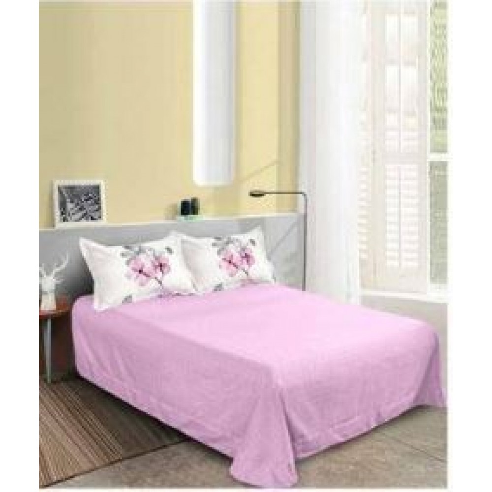 Set Lenjerie Eleganta pentru pat dublu din Bumbac Finet compus din 8 piese, Cearceaf de pat 220x240cm, SNH65