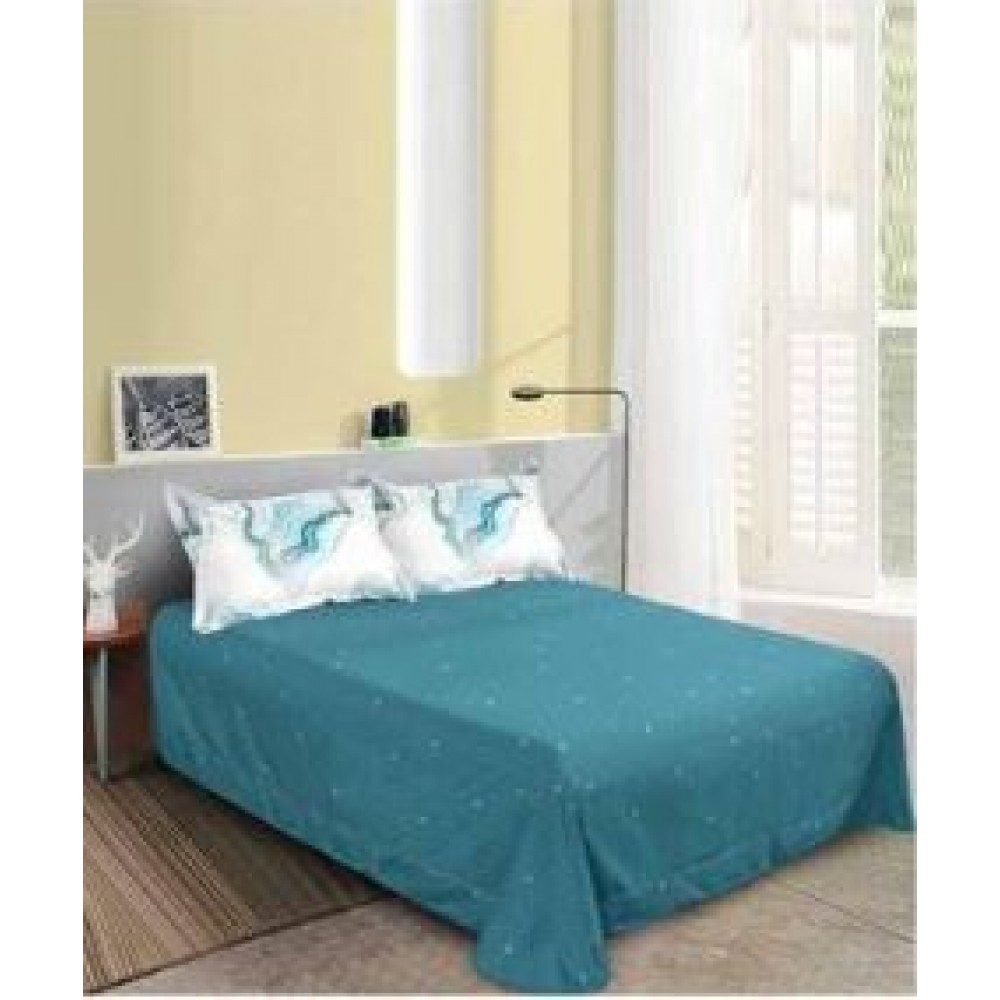 Set Lenjerie Eleganta pentru pat dublu din Bumbac Finet compus din 8 piese, Cearceaf de pat 220x240cm, SNH66