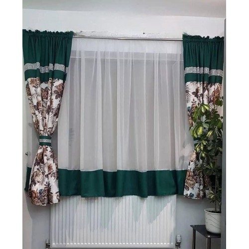 Set unic de perdele Plus draperii decorative pentru sufragerie dormitor, 4 Metri Pe 160cm, PRD-48
