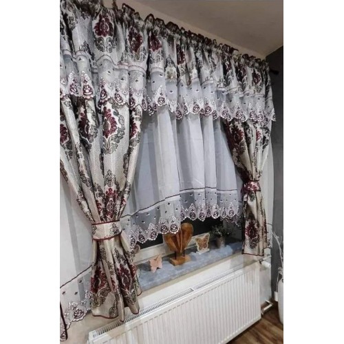 Set unic de perdele Plus draperii decorative pentru sufragerie dormitor, 4 Metri Pe 160cm, PRD-50