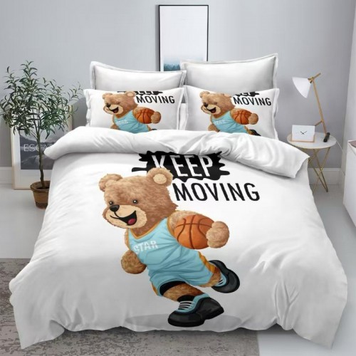 Set Lenjerie Eleganta 3D, Pentru 2 persoane, Bumbac Satinat Premium , 6 piese, cearceaf pentru pat 230×250cm, PL-4