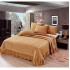 Cuvertura pentru pat de 2 persoane, 3 piese, Catifea cu volanase, 230x250+20cm, CF-1