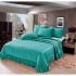 Cuvertura pentru pat de 2 persoane, 3 piese, Catifea cu volanase, 230x250+20cm, CF-3