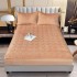 Husã matlasatã tip topper din catifea, 140x200cm + 2 fete de perna 50x70cm, SK8