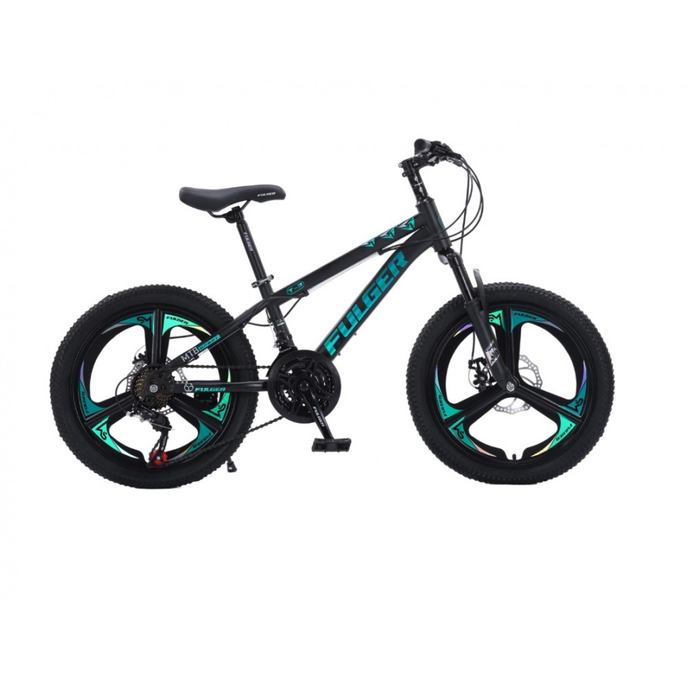 Bicicleta FULGER, cu 3 Spite, 20 inch, pentru copii 6-12ani, Multiple Viteze, Verde, 20 T3 Bicicleta FULGER, cu 3 Spite, 20 inch, pentru copii 6-12ani, Multiple Viteze, Verde, 20 T3