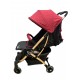 Carucior sport cu pliere compacta tip troller, cu suspensii, usor de manevrat si depozitat, 6-36 luni, 661-ROSU