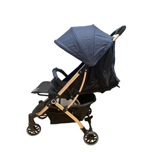 Carucior sport cu pliere compacta tip troller, cu suspensii, usor de manevrat si depozitat, 6-36 luni, 661-ALBASTRU