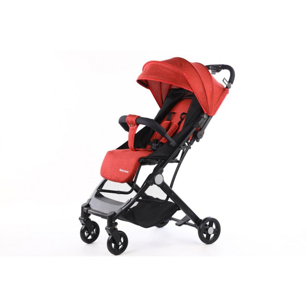 Carucior sport cu pliere compacta tip troller pentru copii, usor de manevrat si depozitat, 6-36 luni, C8-ROSU
