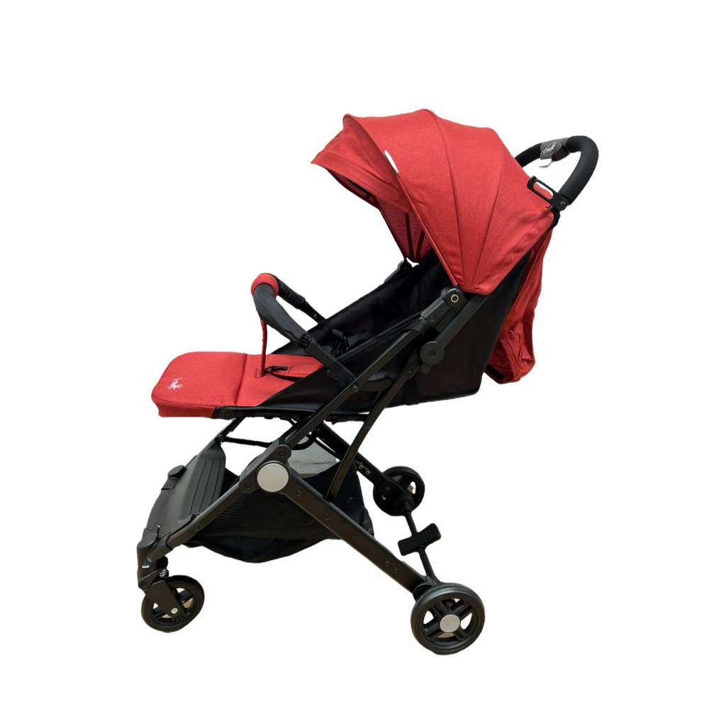 Carucior sport cu pliere compacta tip troller pentru copii, usor de manevrat si depozitat, 6-36 luni, C8-ROSU