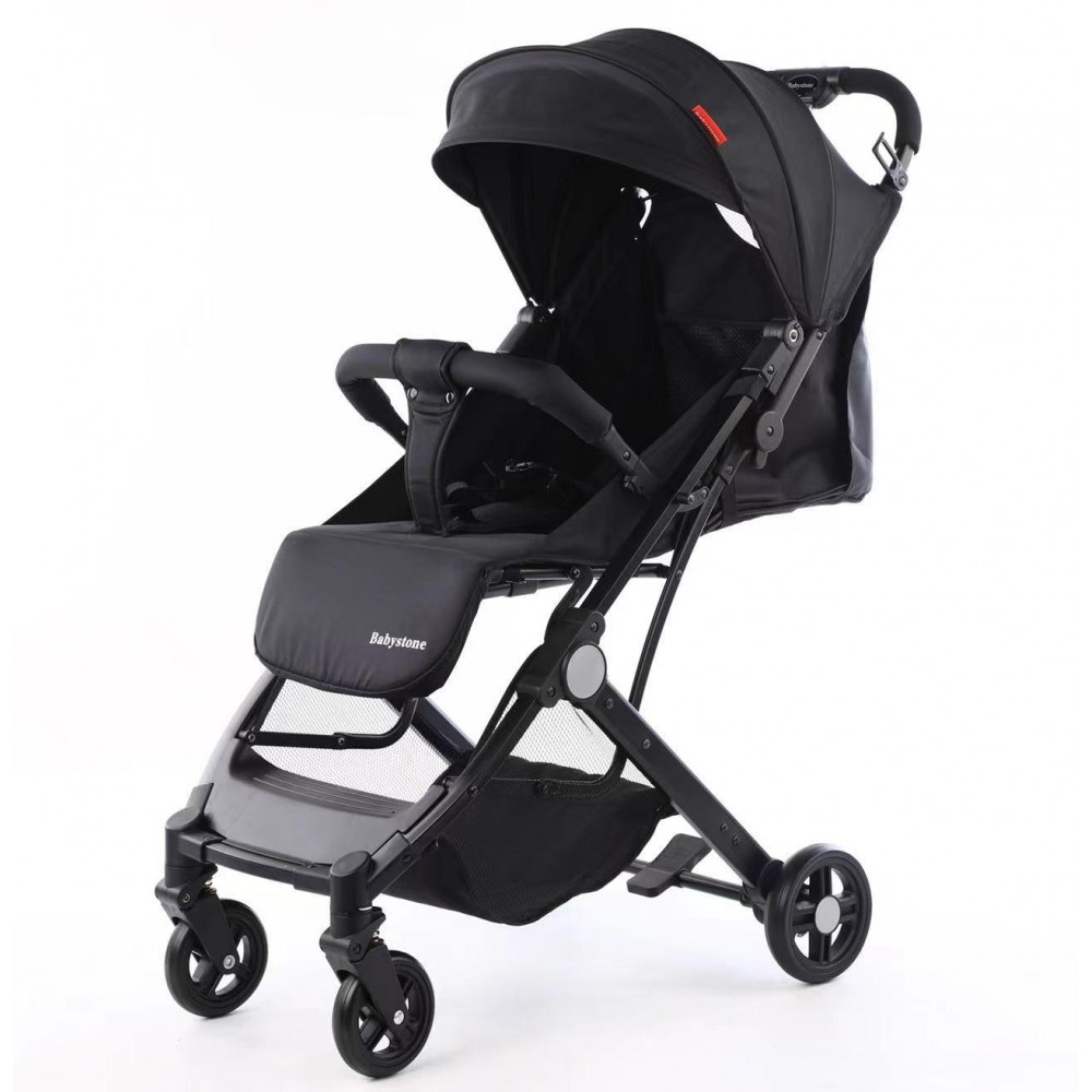 Carucior sport cu pliere compacta tip troller pentru copii, usor de manevrat si depozitat, 6-36 luni, C8-NEGRU