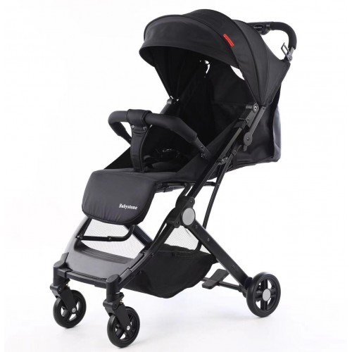 Carucior sport cu pliere compacta tip troller pentru copii, usor de manevrat si depozitat, 6-36 luni, C8-NEGRU