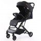 Carucior sport cu pliere compacta tip troller pentru copii, usor de manevrat si depozitat, 6-36 luni, C8-NEGRU