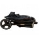 Carucior sport pliabil tip troller,cu husa pentru picioare pentru copii, cu pozitie de somn, 608S-NEGRU