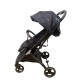 Carucior sport pliabil tip troller,cu husa pentru picioare pentru copii, cu pozitie de somn, 608S-NEGRU