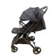Carucior sport pliabil tip troller,cu husa pentru picioare pentru copii, cu pozitie de somn, 608S-NEGRU