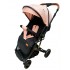 Carucior sport cu maner reversibil si husa, 6-36 luni, suspensii pe cadru, pliabil si troler, C1-ROZ