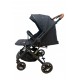 Carucior sport cu maner reversibil si husa, 6-36 luni, suspensii pe cadru, pliabil si troler, C1-NEGRU