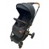 Carucior sport cu maner reversibil si husa, 6-36 luni, suspensii pe cadru, pliabil si troler, C1-NEGRU