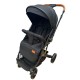Carucior sport cu maner reversibil si husa, 6-36 luni, suspensii pe cadru, pliabil si troler, C1-NEGRU