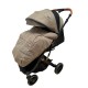 Carucior sport cu maner reversibil si husa, 6-36 luni, suspensii pe cadru, pliabil si troler, C1-CREM