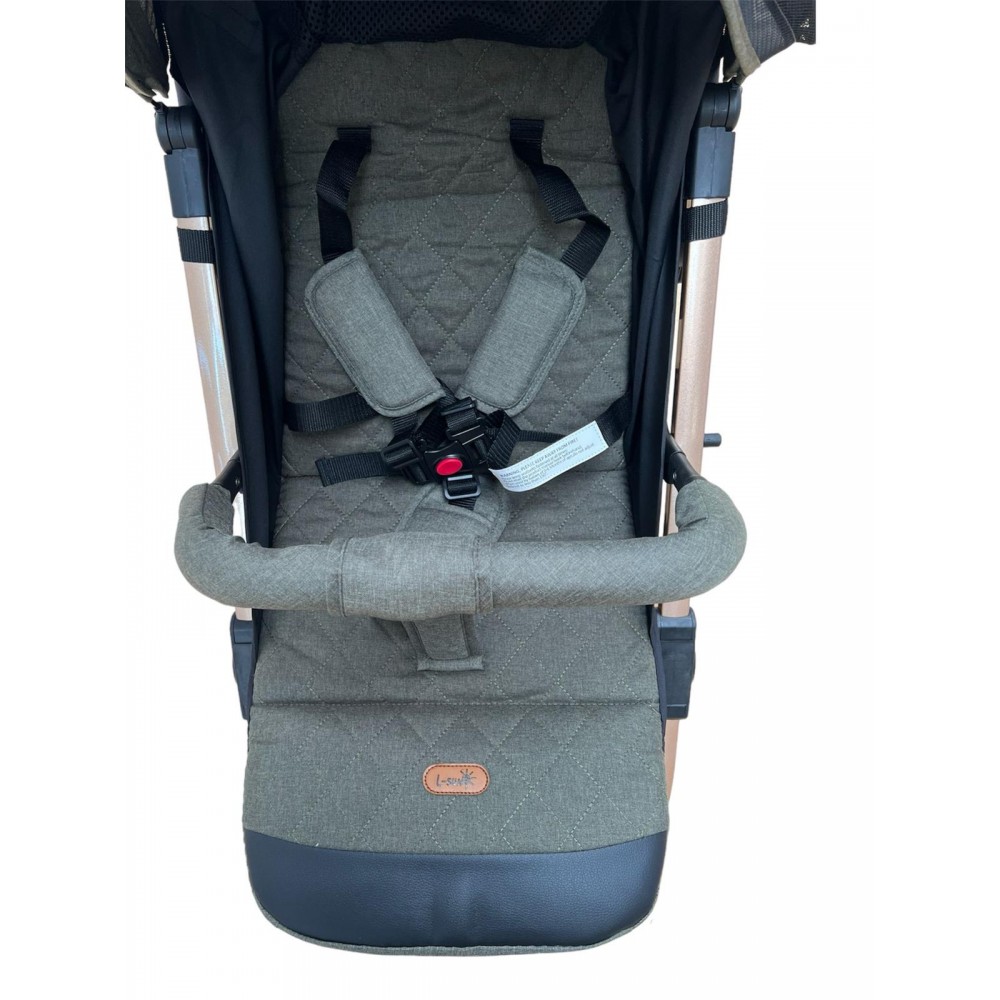 Carucior Sport Compact si Pliabil cu sistem Tip Troller, 6-36 luni, 7,5 kg, cu pliere compacta pentru avion, C9-Negru
