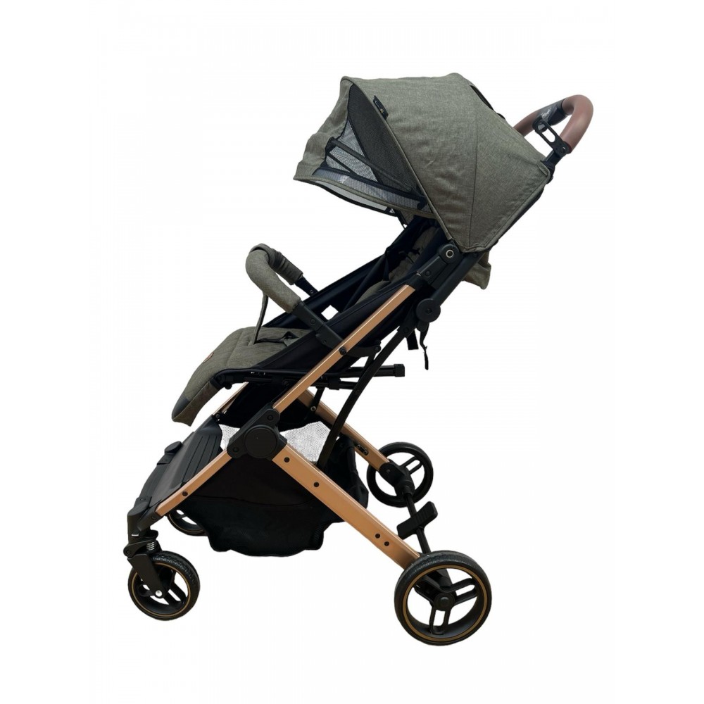 Carucior Sport Compact si Pliabil cu sistem Tip Troller, 6-36 luni, 7,5 kg, cu pliere compacta pentru avion, C9-Verde