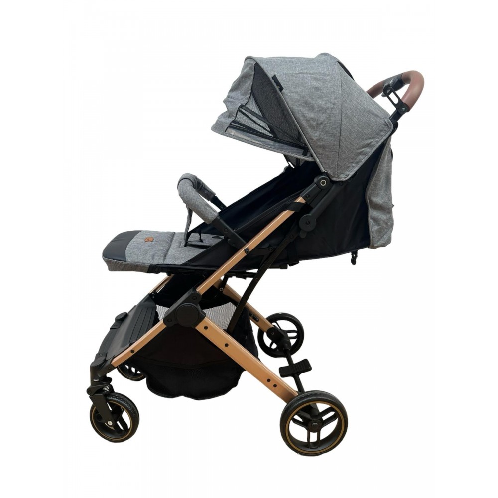 Carucior Sport Compact si Pliabil cu sistem Tip Troller, 6-36 luni, 7,5 kg, cu pliere compacta pentru avion, C9-Gri
