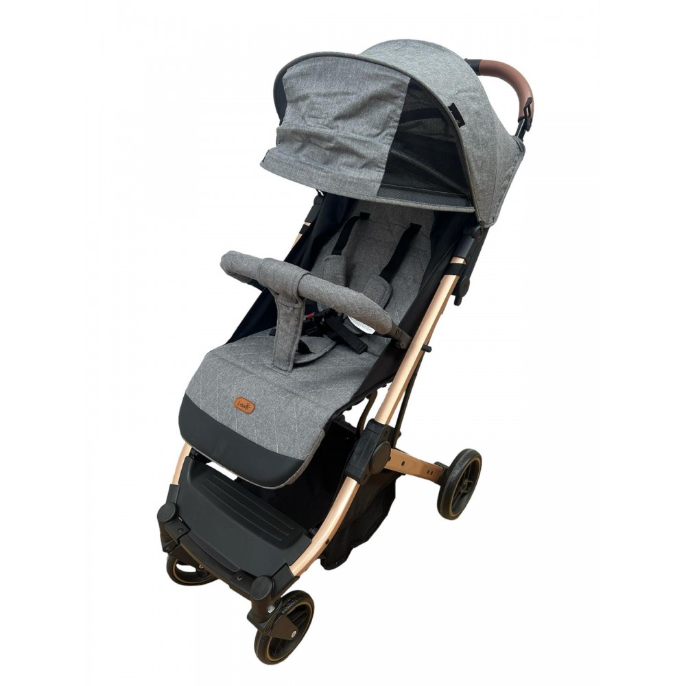 Carucior Sport Compact si Pliabil cu sistem Tip Troller, 6-36 luni, 7,5 kg, cu pliere compacta pentru avion, C9-Gri