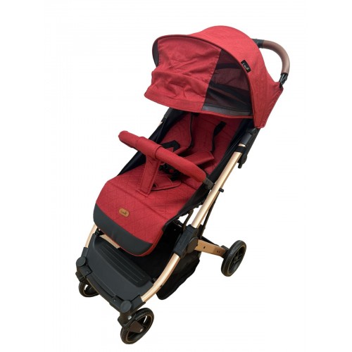 Carucior Sport Compact si Pliabil cu sistem Tip Troller, 6-36 luni, 7,5 kg, cu pliere compacta pentru avion, C9-Rosu