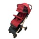 Carucior Sport Compact si Pliabil cu sistem Tip Troller, 6-36 luni, 7,5 kg, cu pliere compacta pentru avion, C9-Rosu