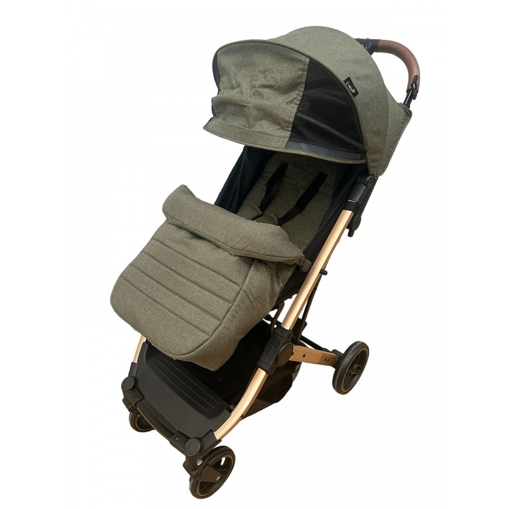 Carucior Sport Compact si Pliabil cu sistem Tip Troller, 6-36 luni, 7,5 kg, cu pliere compacta pentru avion, C9-Verde