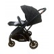 Carucior pliabil, 2 in 1, reversibil, geanta scutece, 6-36 luni, transformabil din landou in parte sport, Colectie Lux, C7-Negru Stars