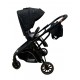 Carucior pliabil, 2 in 1, reversibil, geanta scutece, 6-36 luni, transformabil din landou in parte sport, Colectie Lux, C7-Negru Stars