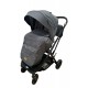 Carucior pliabil, 2 in 1, reversibil, geanta scutece, 6-36 luni, transformabil din landou in parte sport, Colectie Lux, C7-Gri