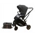 Carucior pliabil, 2 in 1, reversibil, geanta scutece, 6-36 luni, transformabil din landou in parte sport, Colectie Lux, C7-Gri