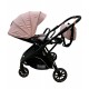 Carucior pliabil, 2 in 1, reversibil, geanta scutece, 6-36 luni, transformabil din landou in parte sport, Colectie Lux, C7-Roz