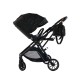 Carucior pliabil, 2 in 1, reversibil, geanta scutece, 6-36 luni, transformabil din landou in parte sport, Colectie Lux, C7-Negru Stars