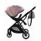 Carucior pliabil, 2 in 1, reversibil, geanta scutece, 6-36 luni, transformabil din landou in parte sport, Colectie Lux, C7-Roz