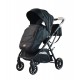 Carucior pliabil, 2 in 1, reversibil, geanta scutece, 6-36 luni, transformabil din landou in parte sport, Colectie Lux, C7-Negru