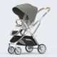 Carucior pliabil, 2 in 1, reversibil, geanta scutece, 6-36 luni, transformabil din landou in parte sport, Colectie Lux, C7-Verde