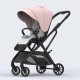 Carucior pliabil, 2 in 1, reversibil, geanta scutece, 6-36 luni, transformabil din landou in parte sport, Colectie Lux, C7-Roz