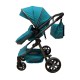 Carucior 2 in 1 Reversibil, Landou si Sport, copertina extensibil, geantă pentru scutece, 0-36 luni, T8-Verde Inchis