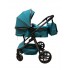 Carucior 2 in 1 Reversibil, Landou si Sport, copertina extensibil, geantă pentru scutece, 0-36 luni, T8-Verde Inchis